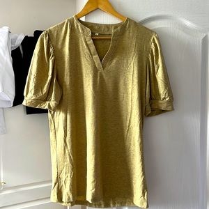 Tan shirt sleeve long tee